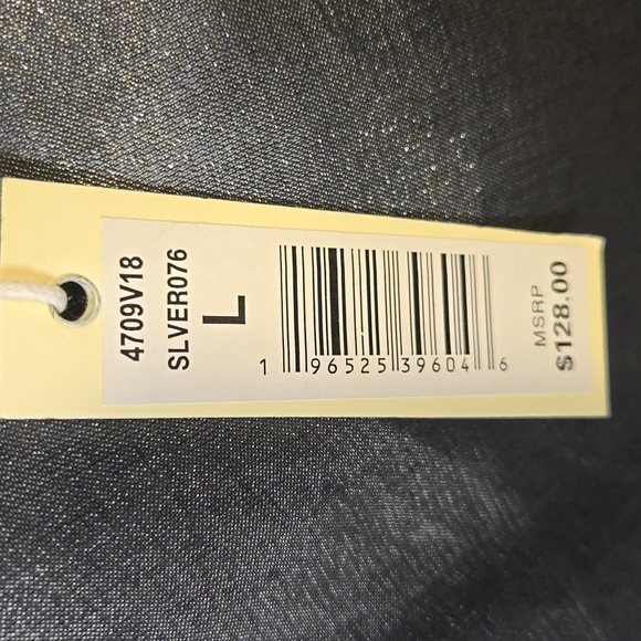 Max Studio Gunmetal Gray Iridescent Bias Cut Elastic Waist Maxi Skirt Size L - Picture 6 of 10